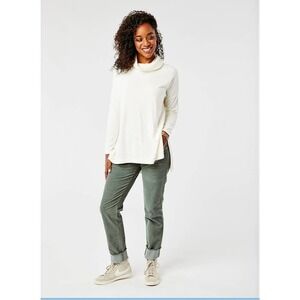Carve Design Women's Alice Top White Turtleneck Pullover Size XS